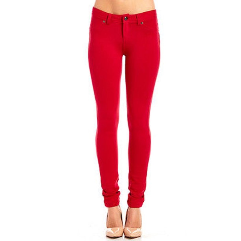 NWOT LA BIJOU Red Pants
